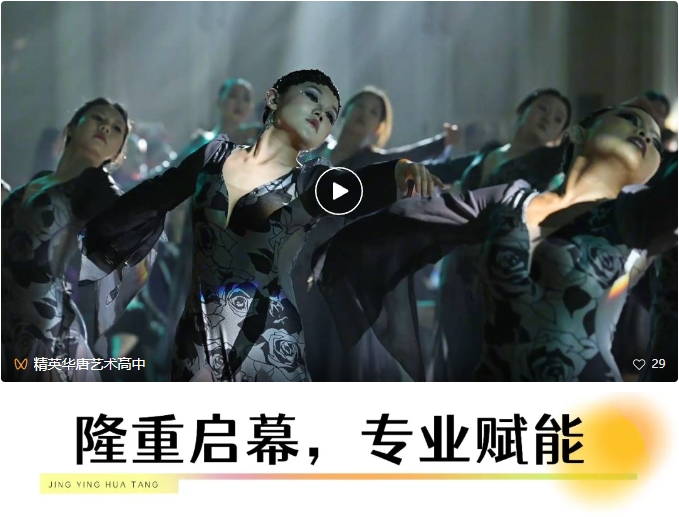 精英華唐藝術(shù)高中國標(biāo)舞比賽